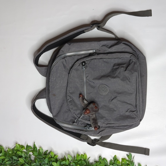 Kipling Bags Kipling Seoul Gray Backpack With Lhiano Gorilla
